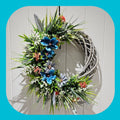 Bold & Blue Wreath 💙🌿