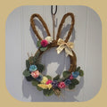 Rustic Bunny Bloom Wreath 🐰🌿
