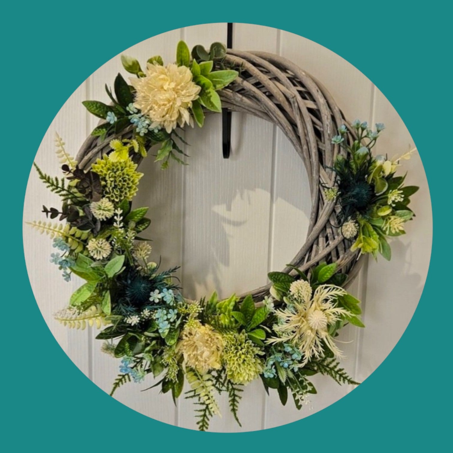 Verdant Bloom Wreath 🌿✨