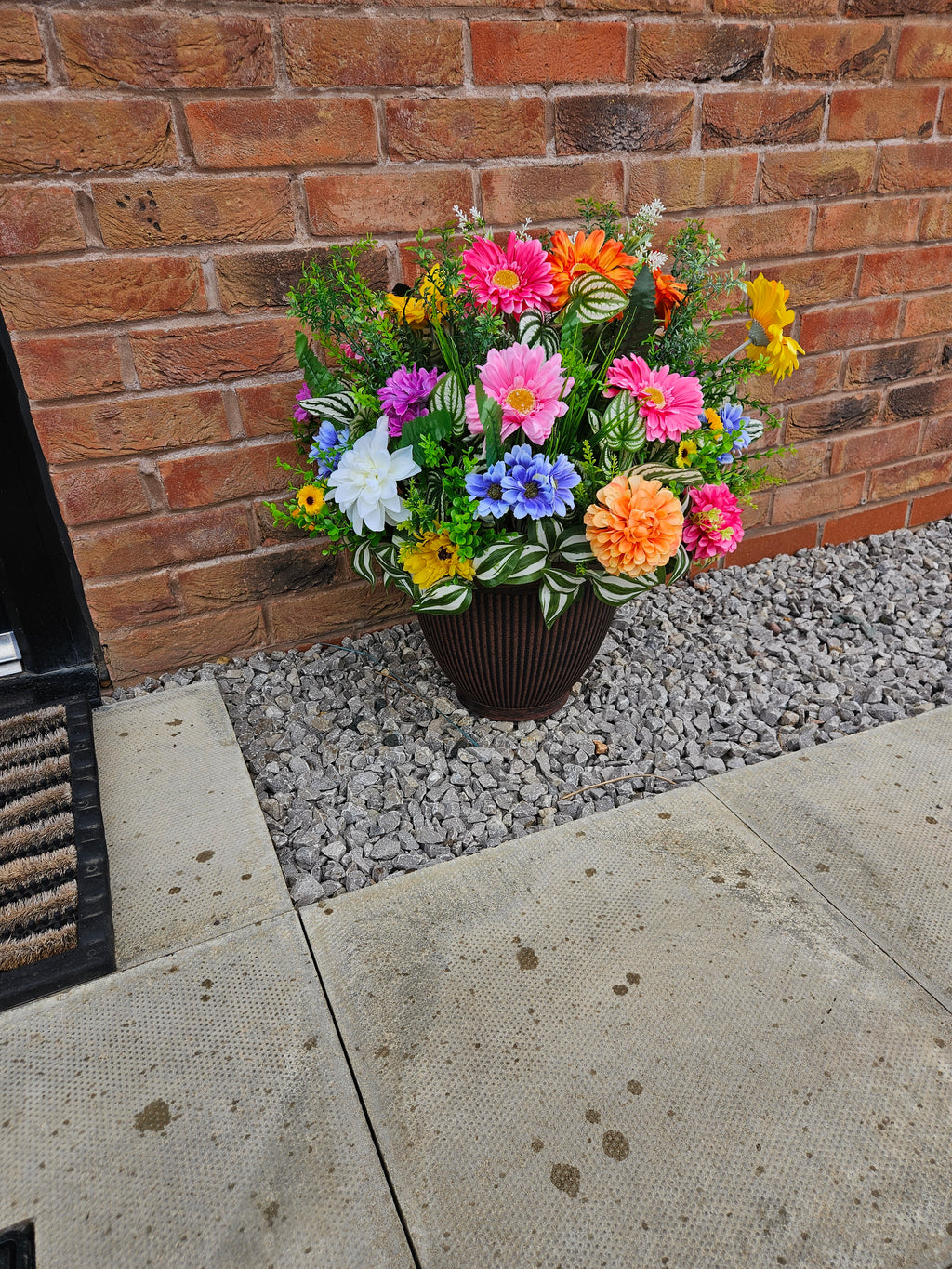 Front Door Bragging Rights - Vibrant Floral Planter