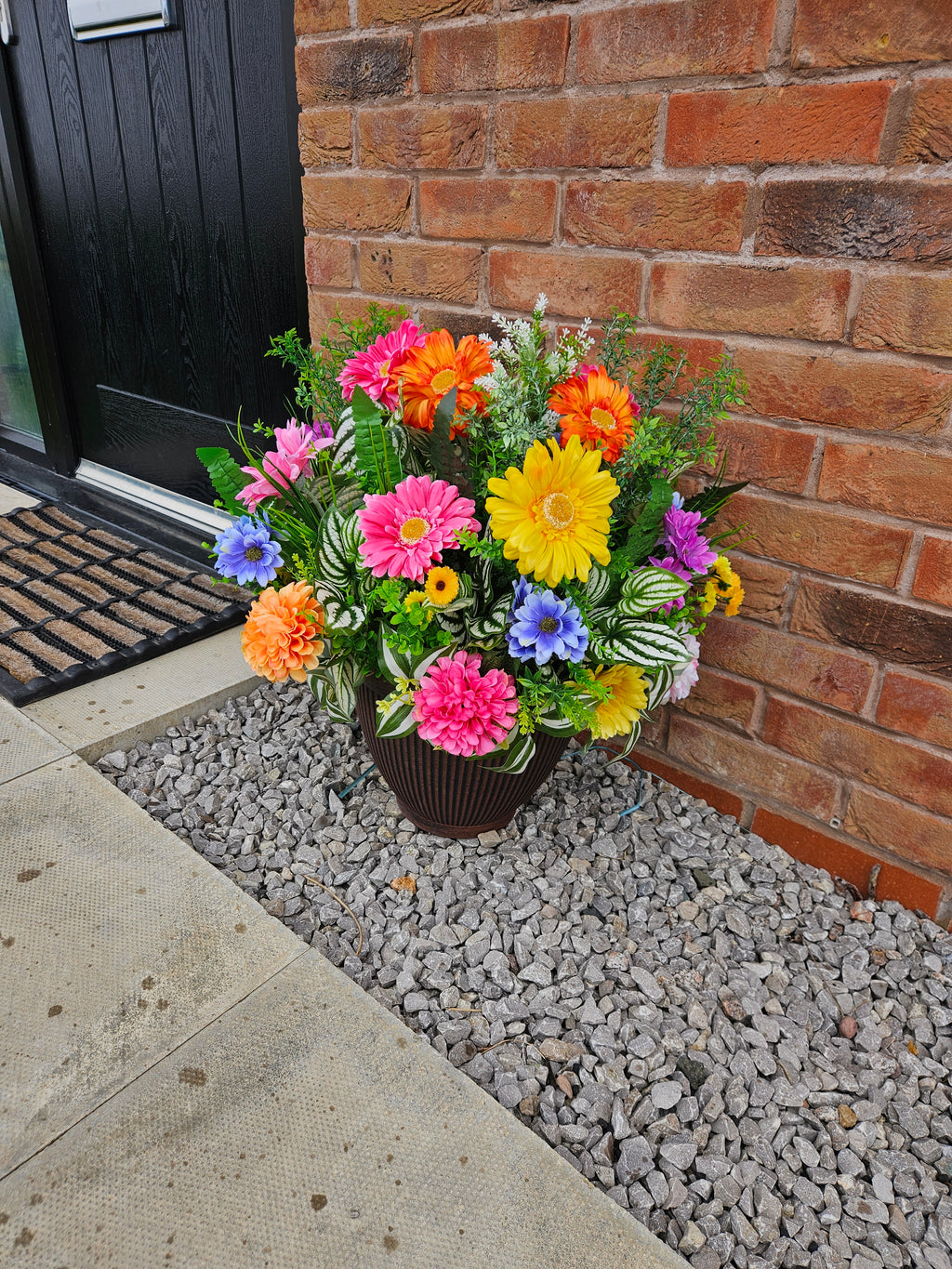 Front Door Bragging Rights - Vibrant Floral Planter