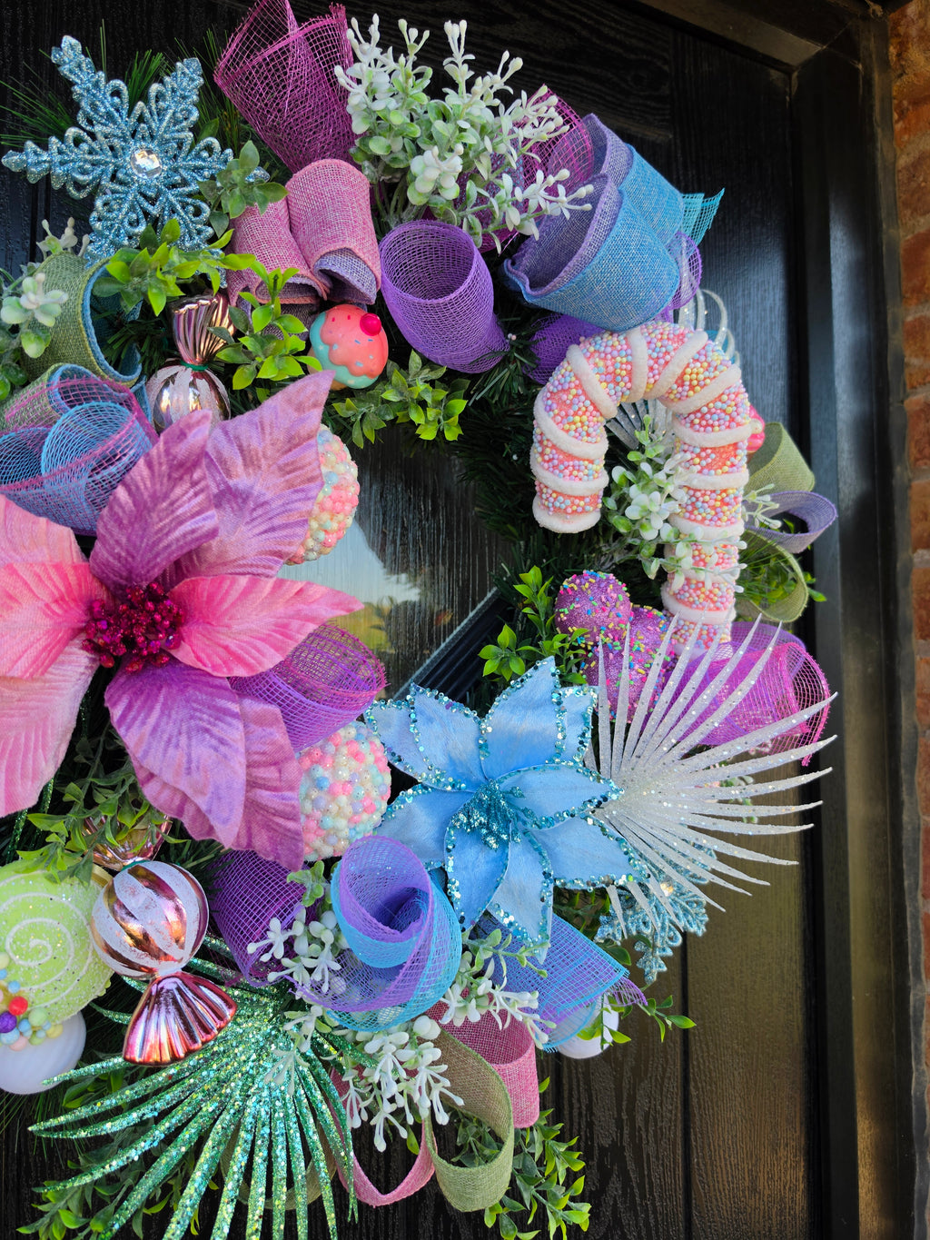 The Sweet Talker – Handmade Christmas Door Wreath