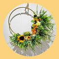 Golden Meadow Wreath 🌻🌿
