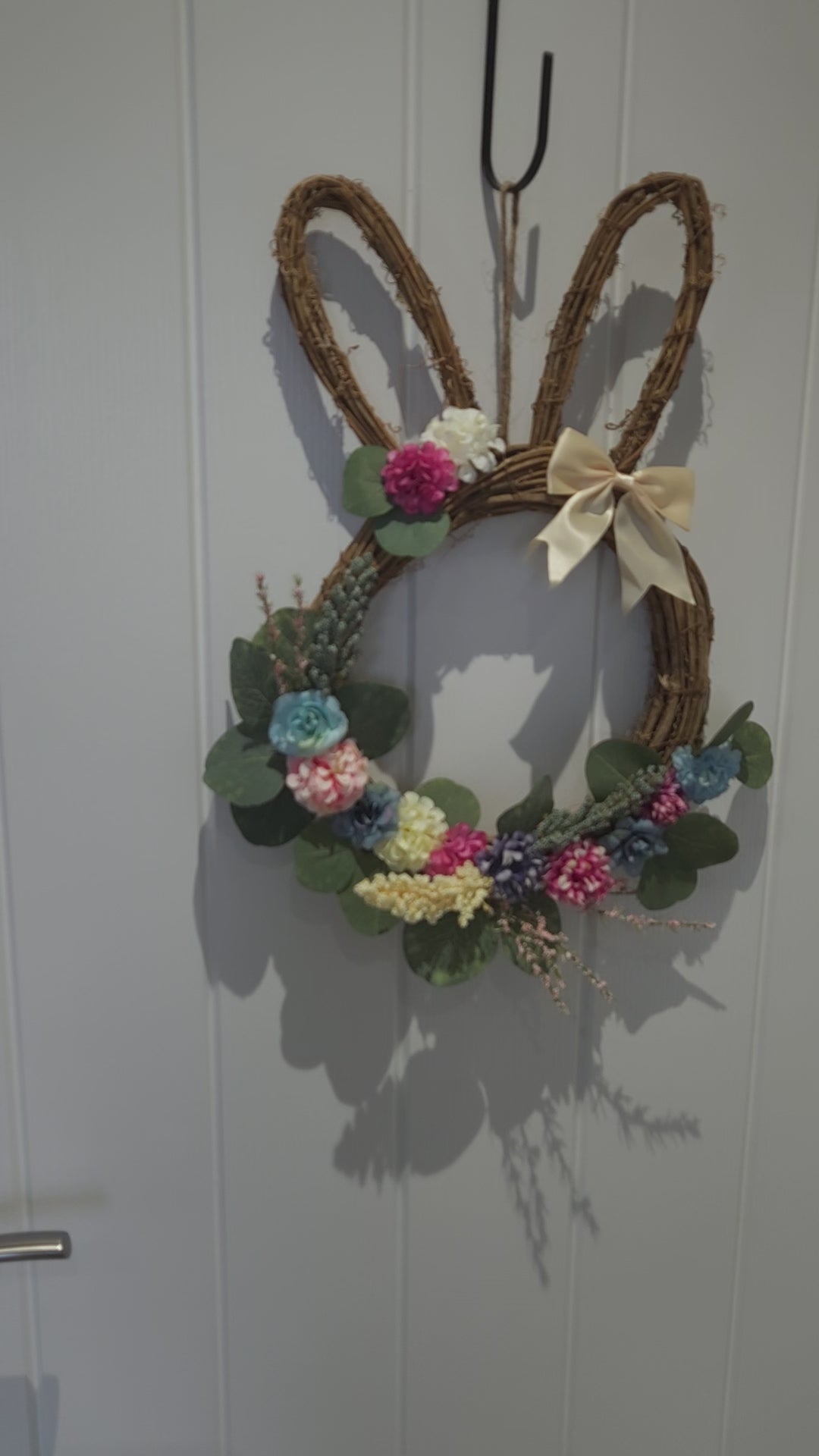 Rustic Bunny Bloom Wreath 🐰