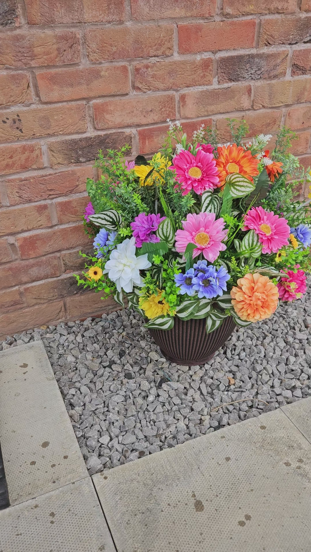Front Door Bragging Rights - Vibrant Floral Planter