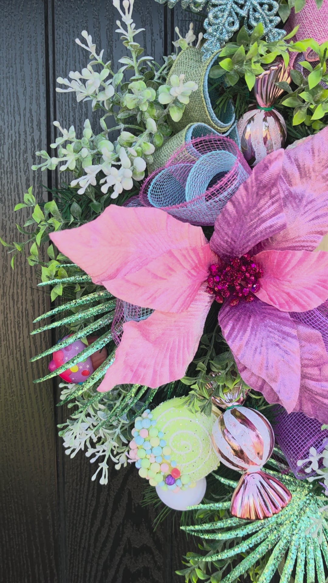 The Sweet Talker – Handmade Christmas Door Wreath